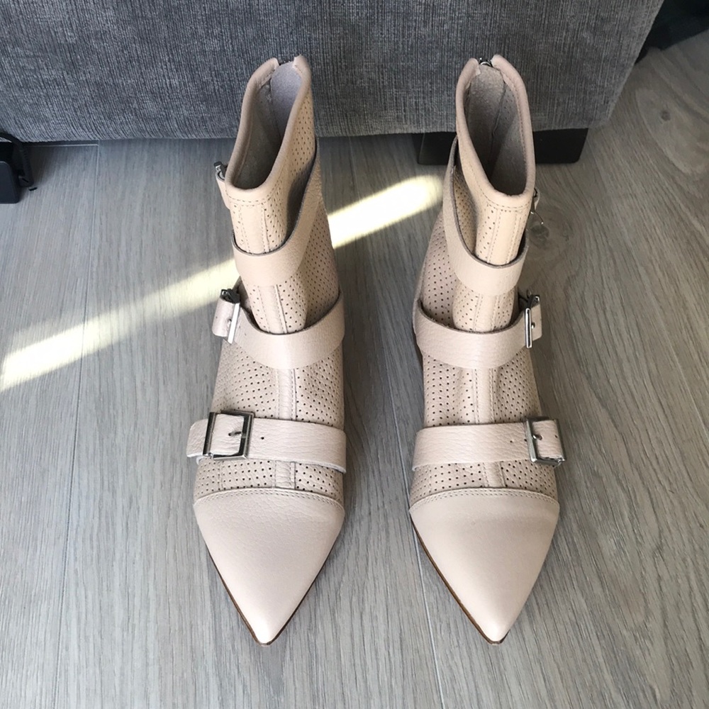 Topshop Leather Andrew Buckle Boots